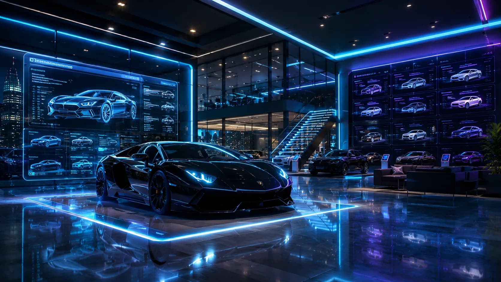 Car dealership website showroom concept by Alcatrax Technologies